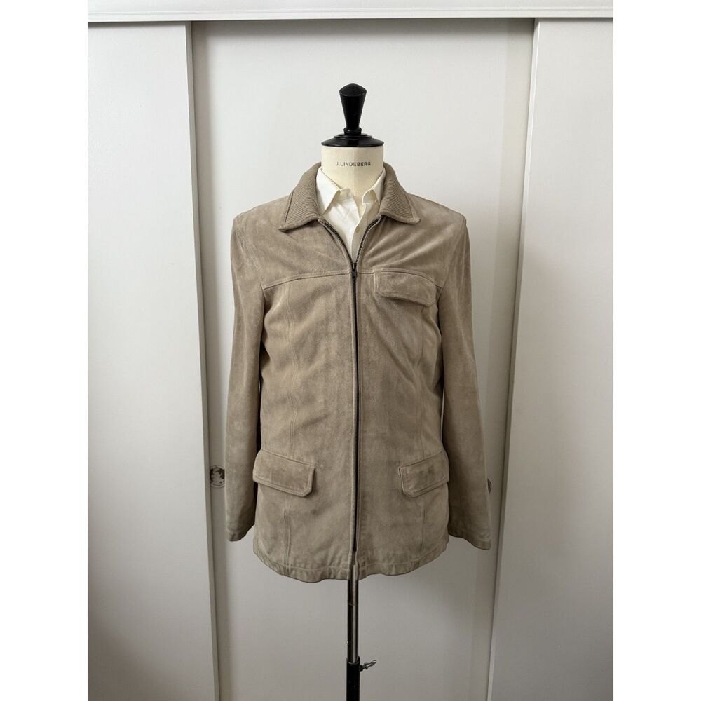 Filippa K Man - Suede Utility Jacket – Light Tan/Beige